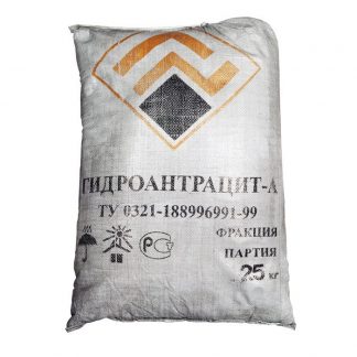 Гидроантрацит -А (промтехуголь) фр.0,8-2,0 мм (25кг/28л)