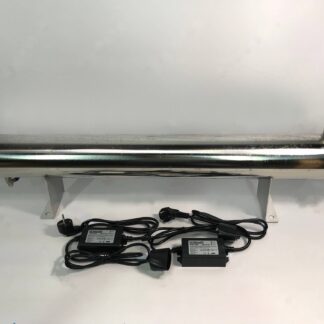 Установка УФ обеззараживания 5,5 м³/ч, 24 gpm, 2x55 Вт, 1″ нар.