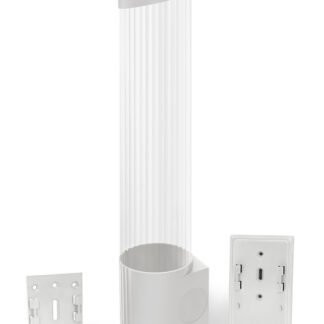 Держатель для стаканов на шурупах Ecotronic (белый)