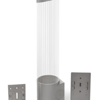 Держатель для стаканов на шурупах Ecotronic (серый)