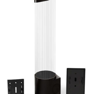 Держатель для стаканов на шурупах Ecotronic (черный)